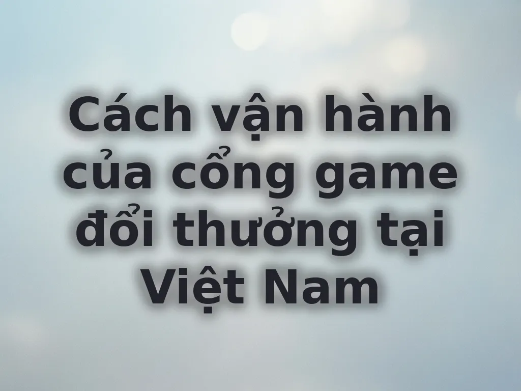 Cơ chế game bài đổi thưởng